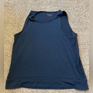 Athleta Womens LT Tank Top with Mesh Detail Dark Teal color